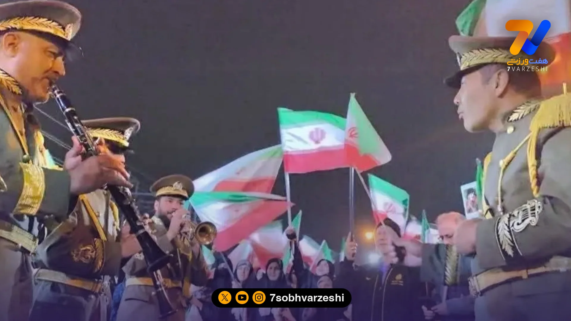 مراسم روز ارتش در موکب شهدای فوتبال