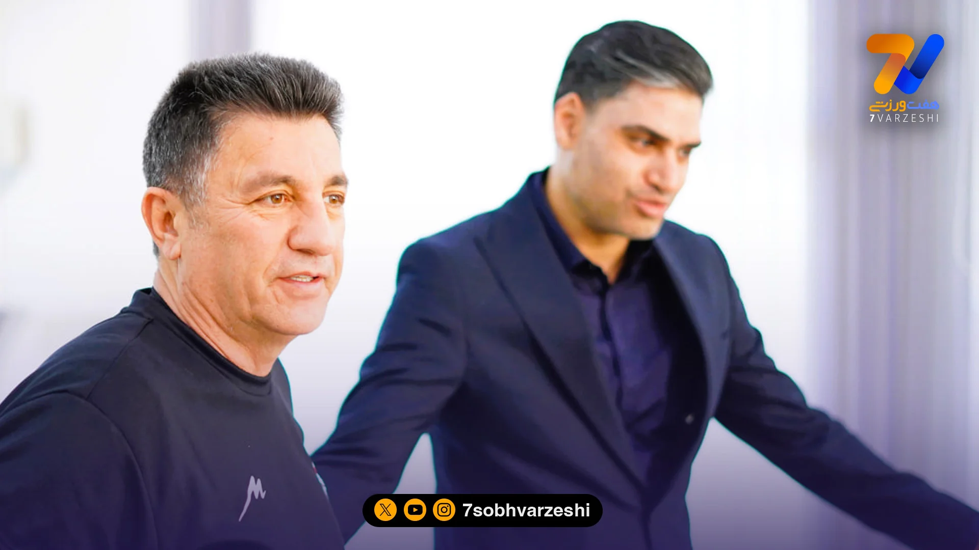 تصویری حضور پیمان حدادی در محل تمرین تیم ملی - فوتبال