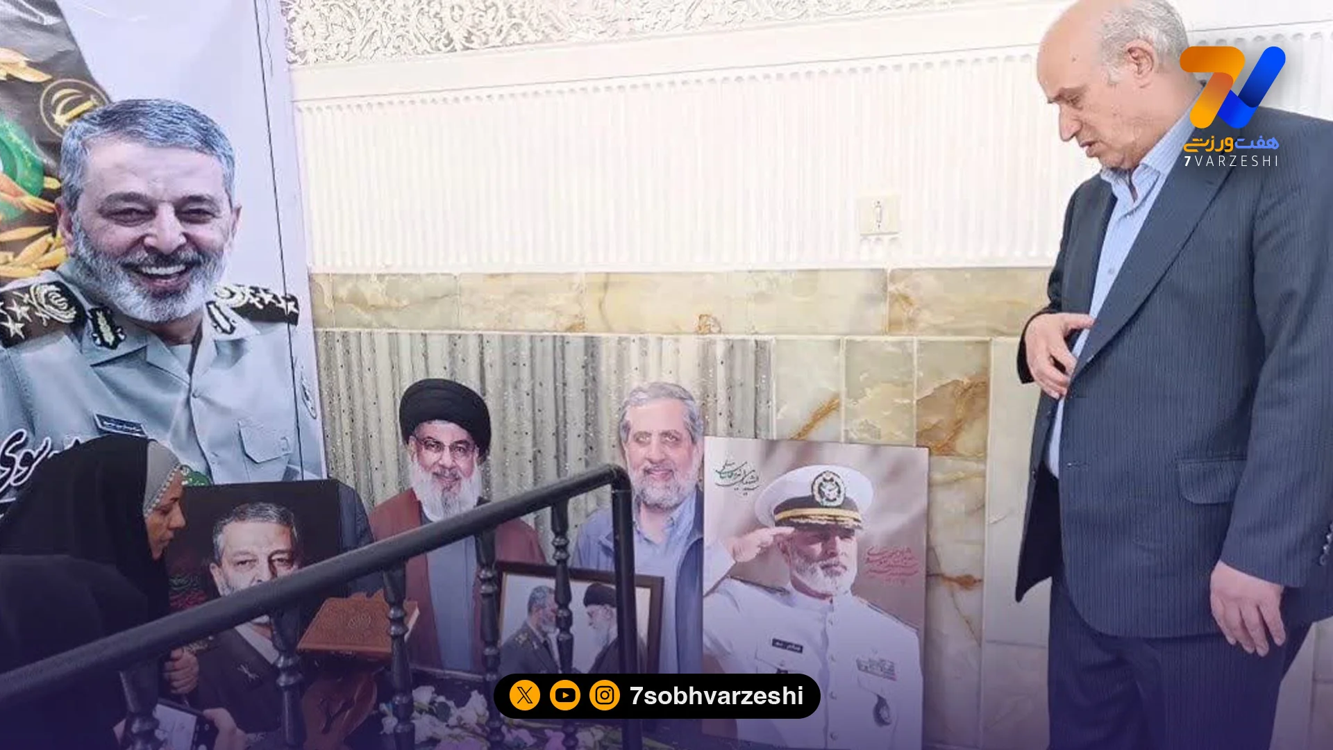 ادای احترام رییس فدراسیون فوتبال به شهدا