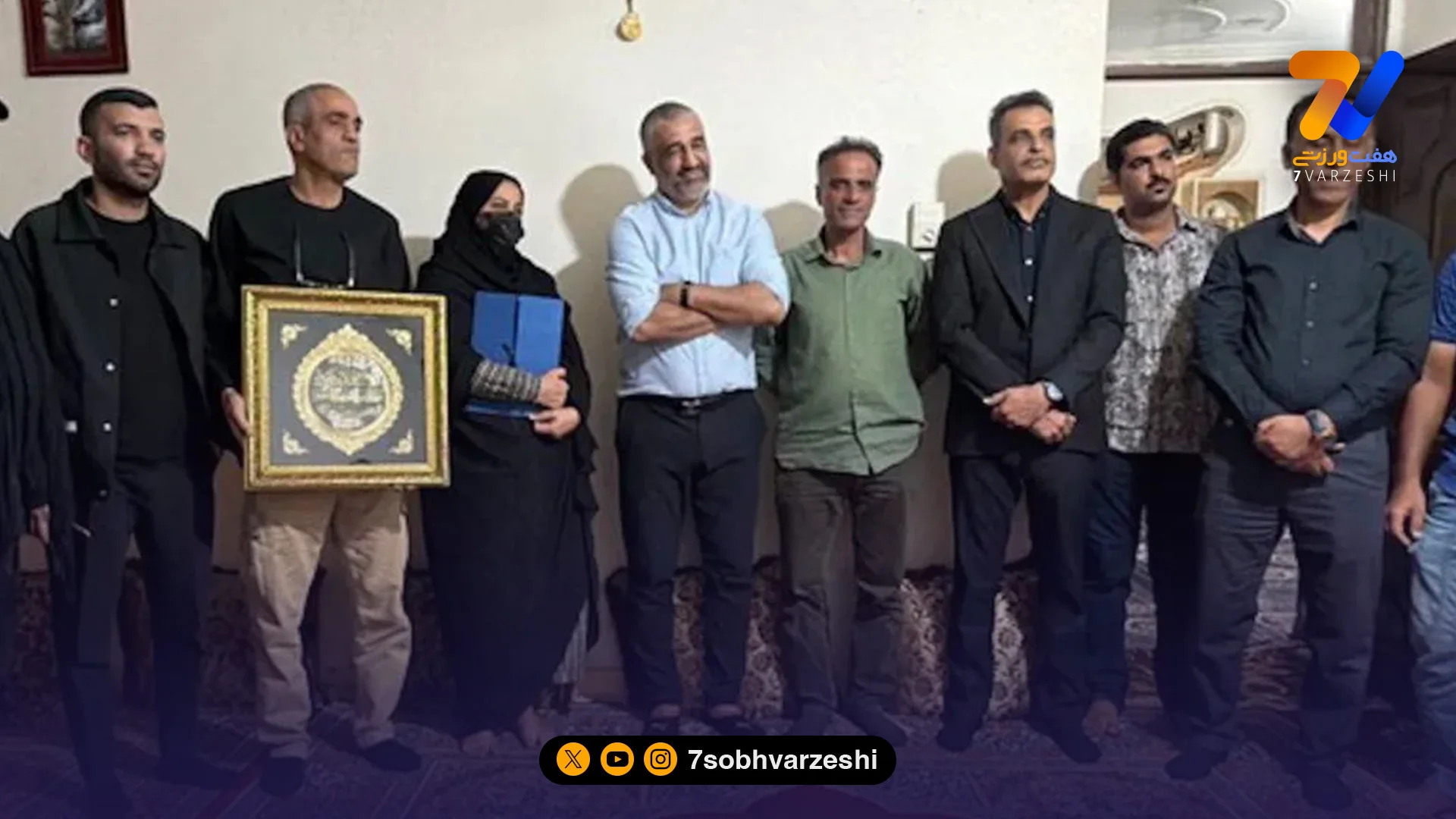 ابوالقاسم‌پور، جمشیدی و مسلمان کنار خانواده های جان‌باختگان جنگ - فوتبال
