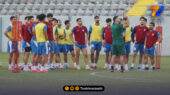 تمرین سبک تیم ملی با بازی تک‌ضرب و حفظ توپ