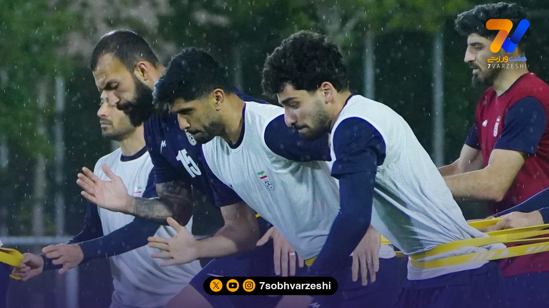 تصویری تمرینات توفانی تیم ملی - فوتبال