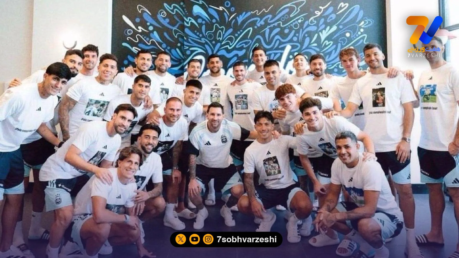 غافلگیری ویژه یاران مسی در روز تولد فوق‌ستاره؛ تیشرت‌های برای لئو - جام‌جهانی