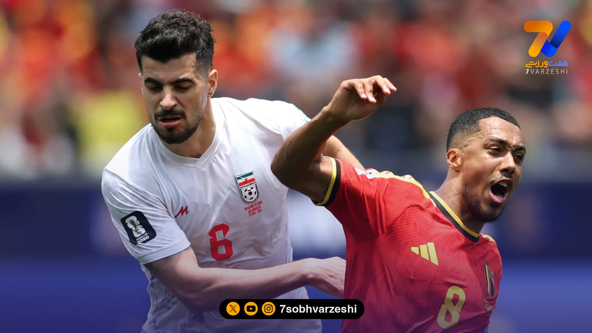 رضاییان و عزت‌اللهی در جمع بهترین‌های نبرد ایران و بلژیک - جام‌جهانی