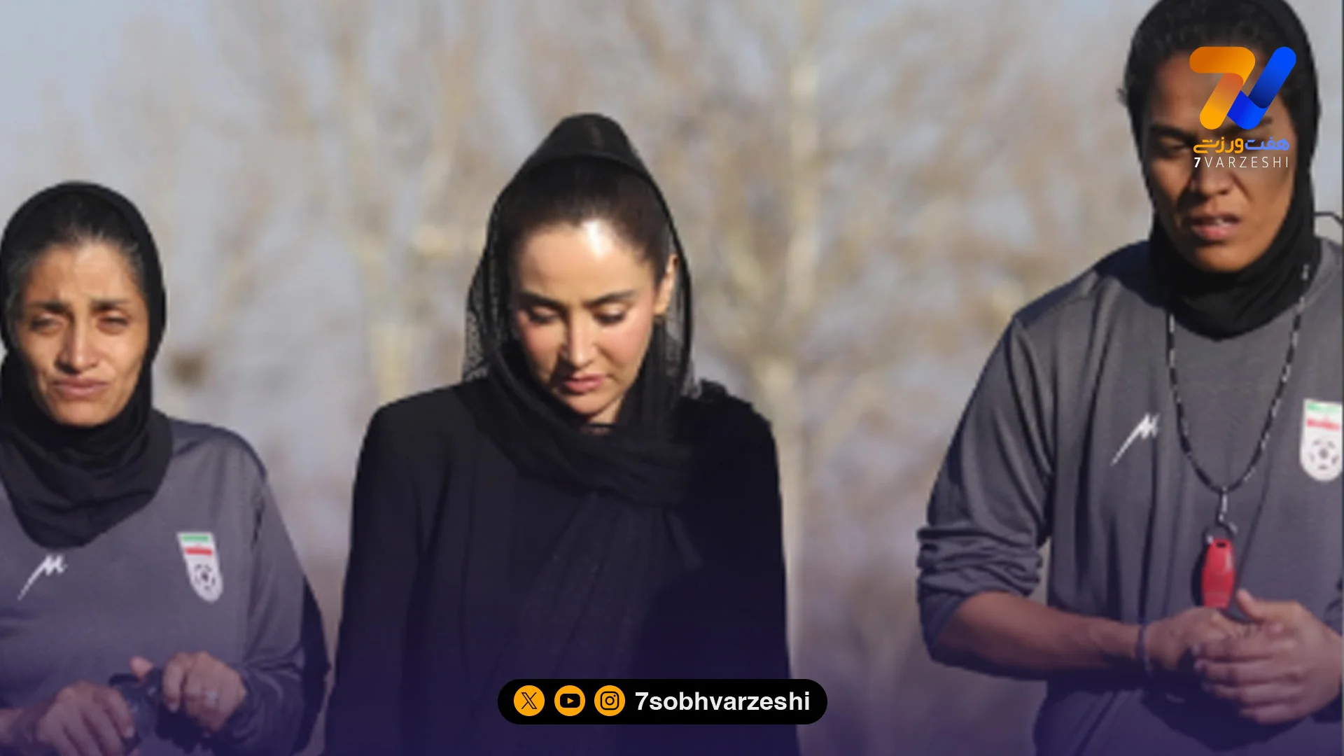 بهاره افشاری در تمرین تیم ملی بانوان - فوتبال