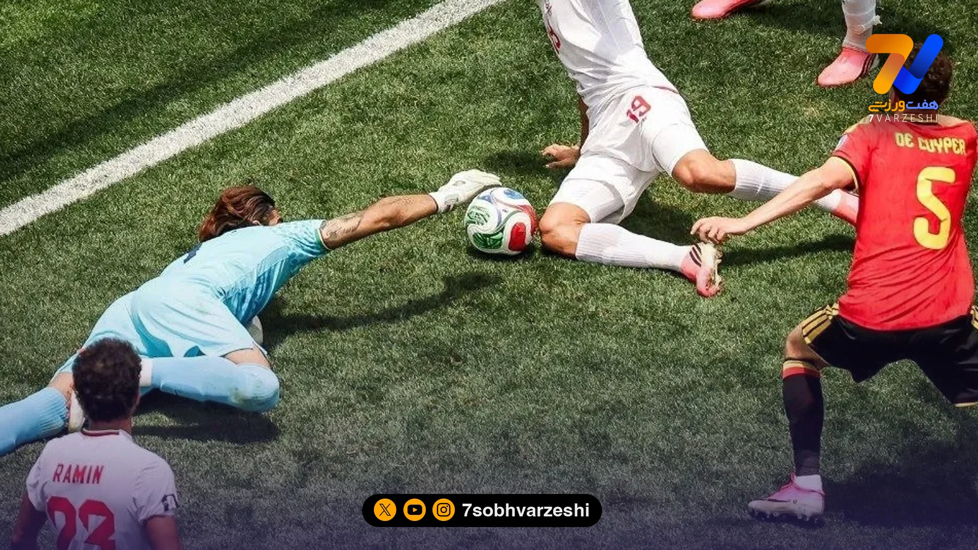 دیوار ایران برابر بلژیک؛ بیرانوند با نمره ۱۰ درخشید - جام‌جهانی