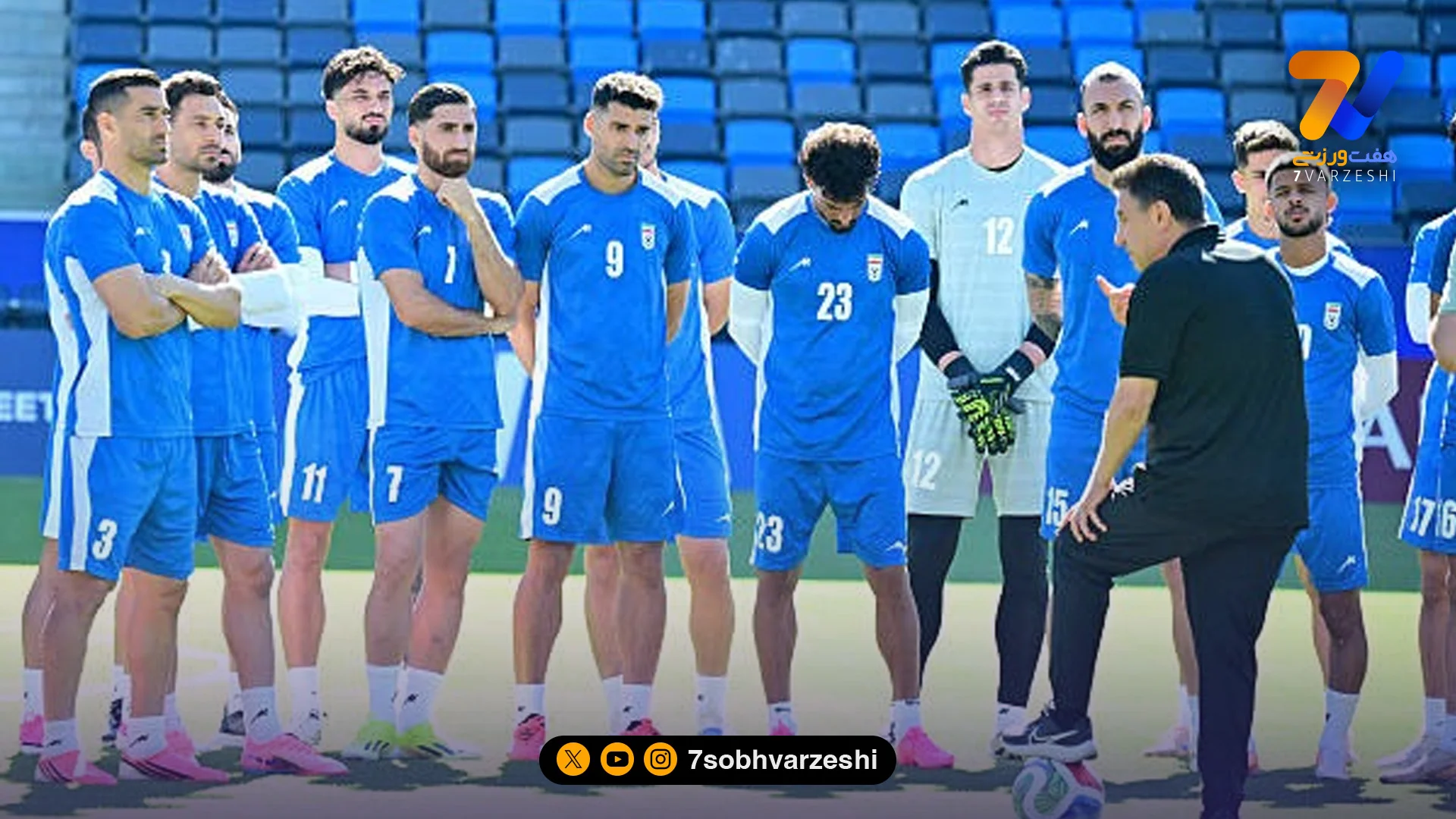 تصویری از تمرین ملی‌پوشان پیش از بازی با بلژیک - جام‌جهانی
