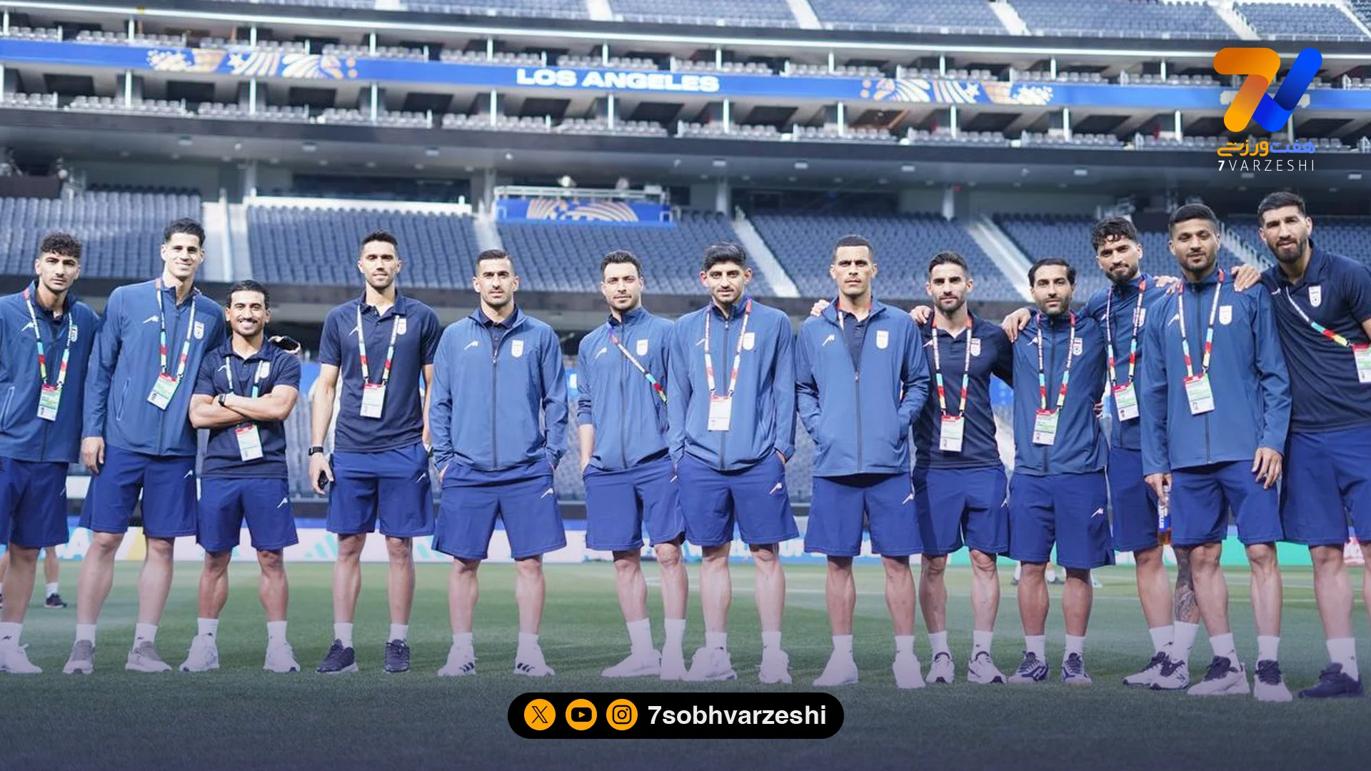 بازدید ملی‌پوشان از ورزشگاه سوفای - جام‌جهانی