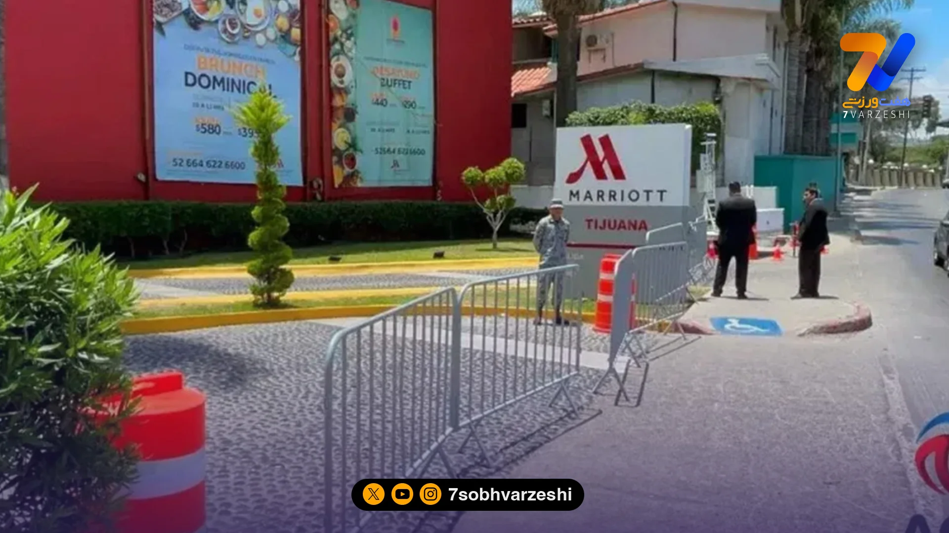 استقرار گارد ملی مکزیک برای حفاظت از کاروان تیم ملی ایران - فوتبال