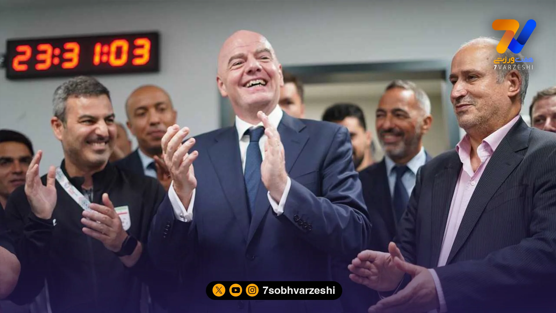تماس تلفنی رییس فیفا با مهدی تاج - جام‌جهانی